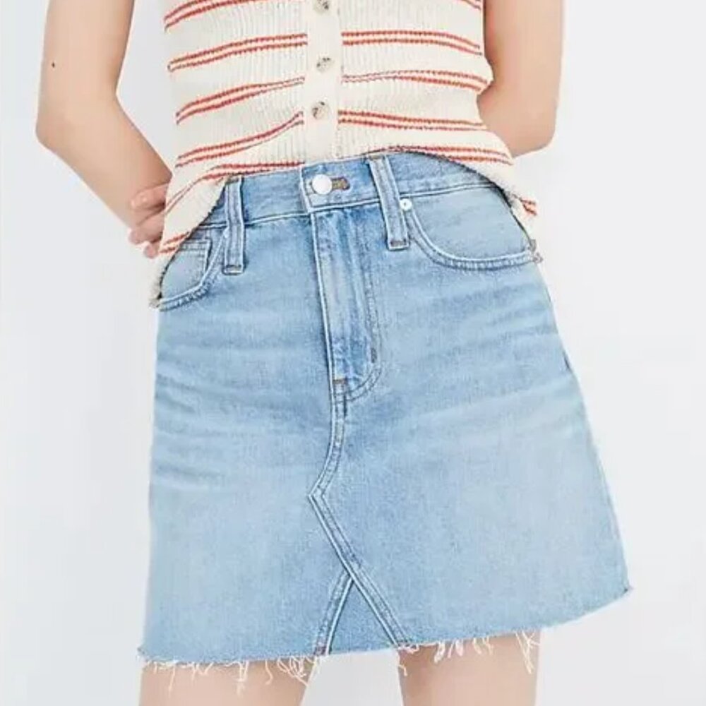 Madewell Rigid A Line Denim Skirt